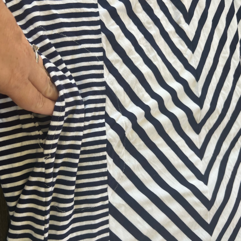 SOMA Women's Striped Blue White Sleeveless Maxi Dress Casual size XL - Picture 11 of 16